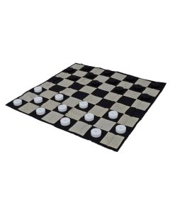 Small Plastic Checkers Set with Playing Mat to hire from Yardparty