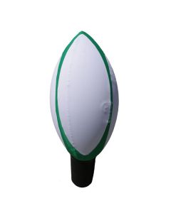 1.2m Green and White Rugby Ball