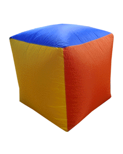 90cm LiteFlite Inflatable Cube to hire from Yardparty